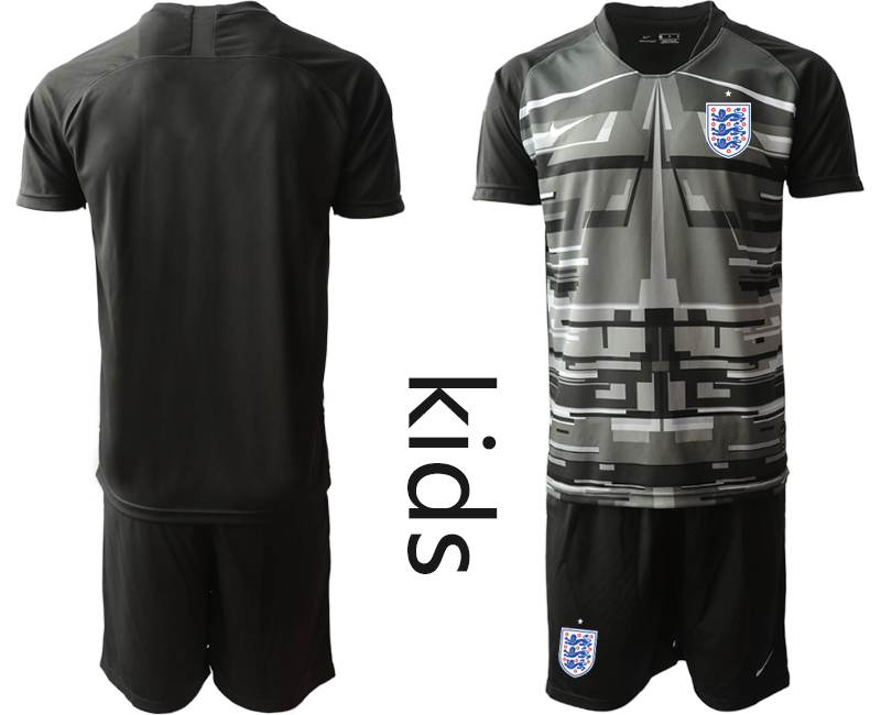 Cheap 2021 European Cup England black Youth goalkeeper , soccer jerseys
